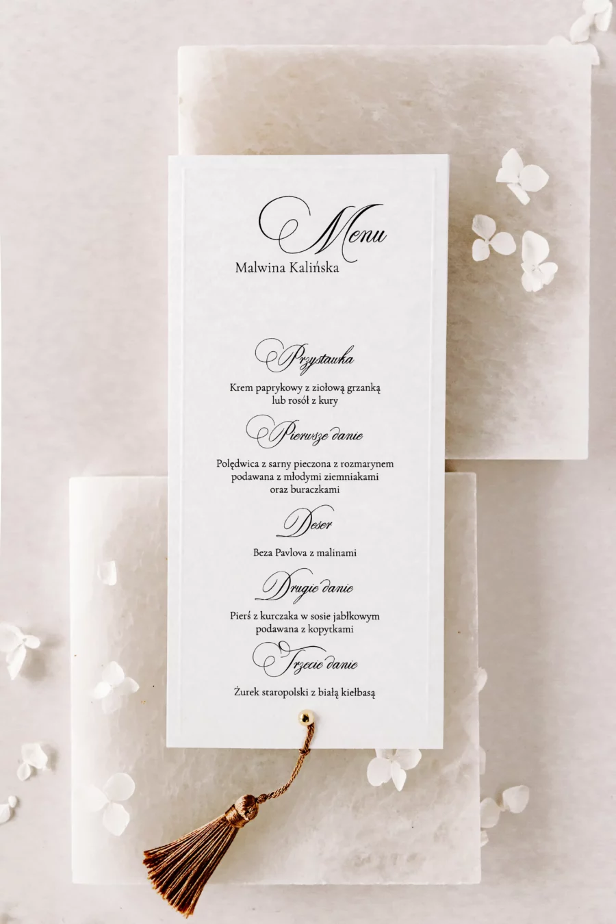 Menu - winietka SANDRA no. 2