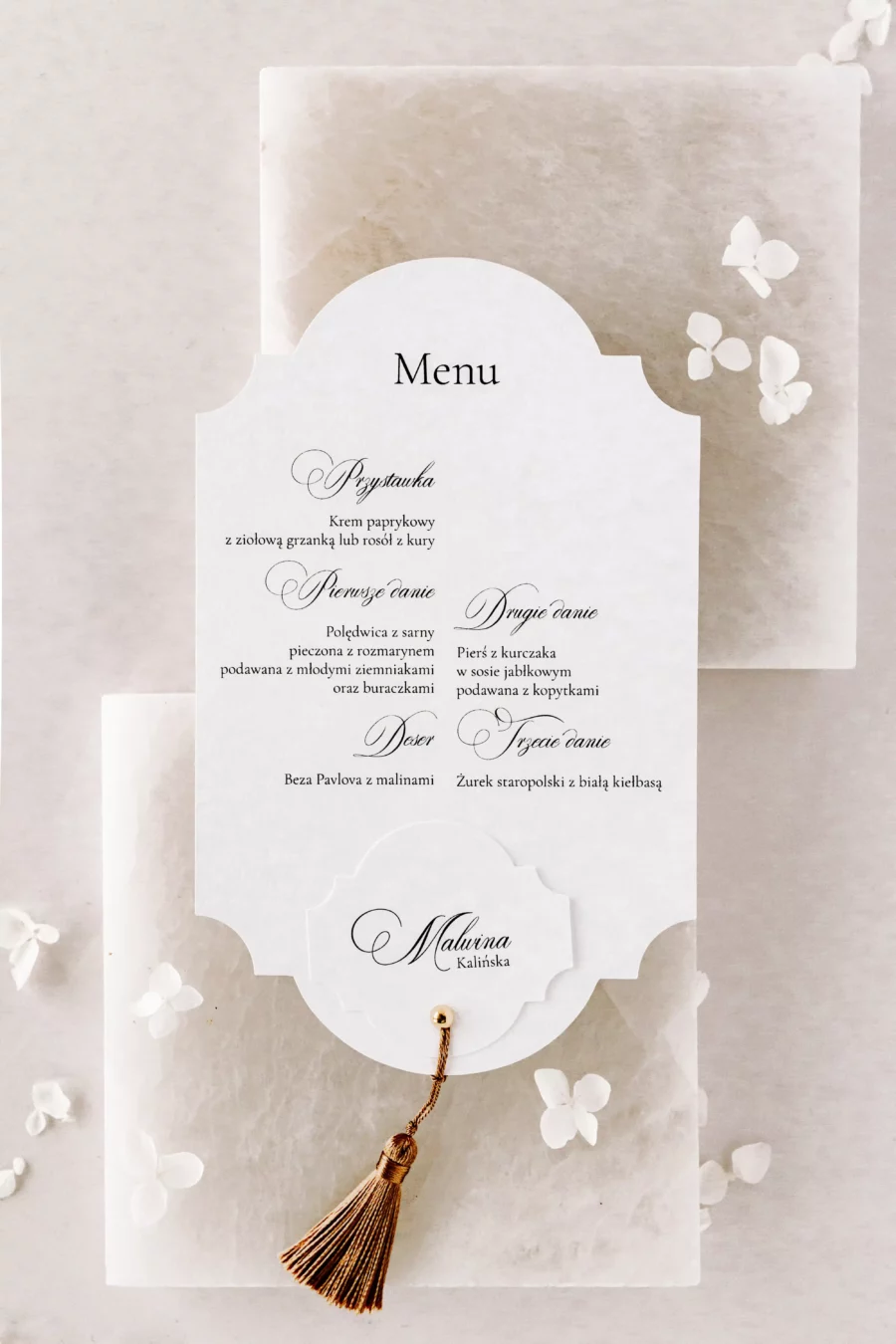 Menu - winietka SANDRA no. 10