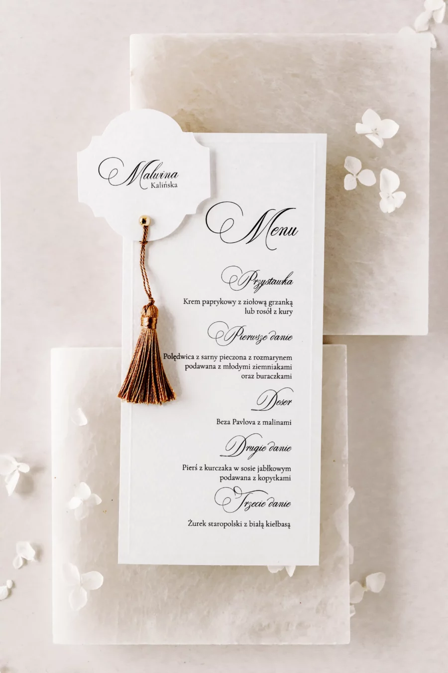 Menu - winietka SANDRA no. 3