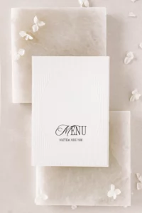 Menu - winietka CHARLOTTE no. 11 z tłoczeniem