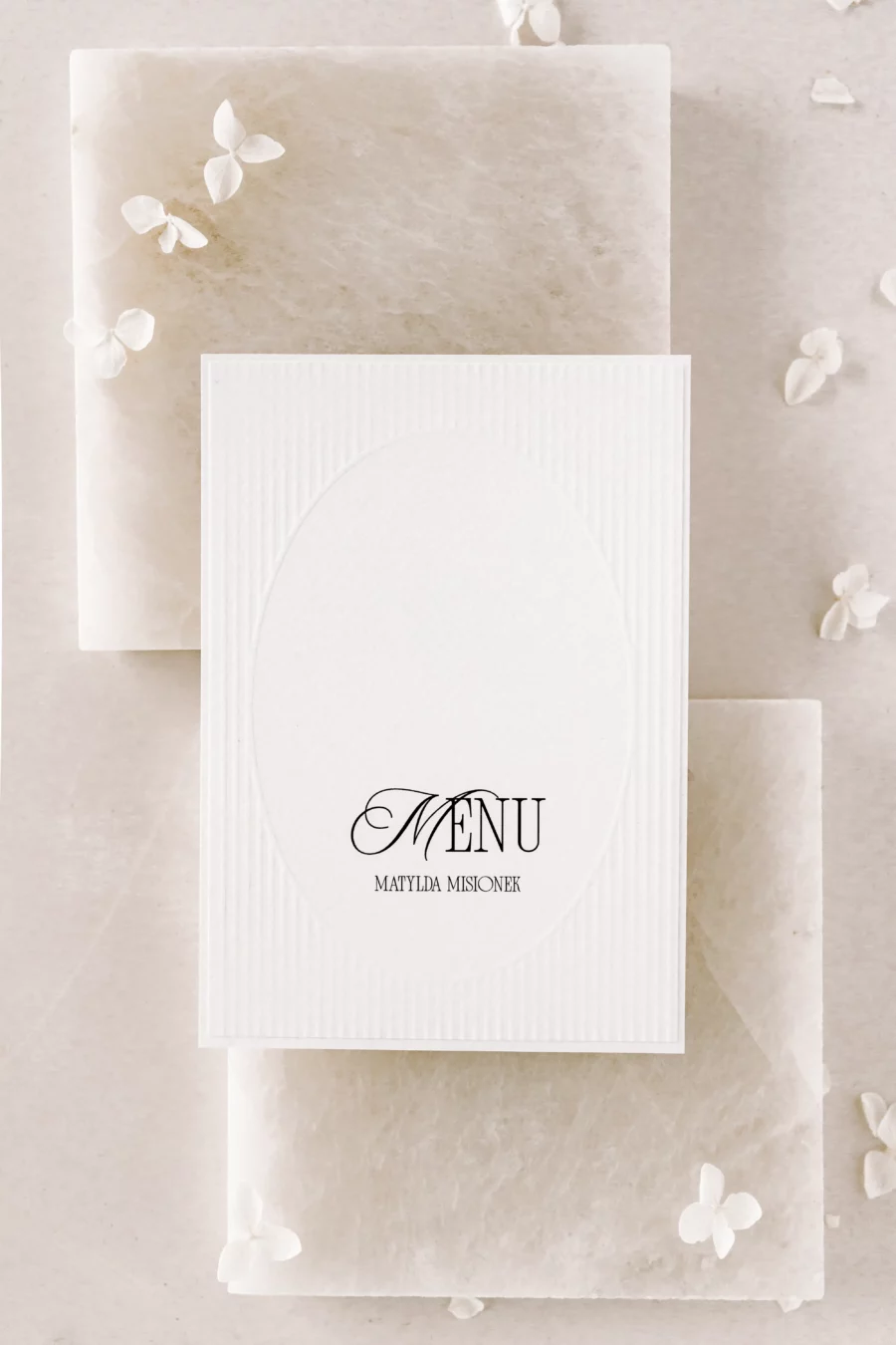 Menu - winietka CHARLOTTE no. 11 z tłoczeniem