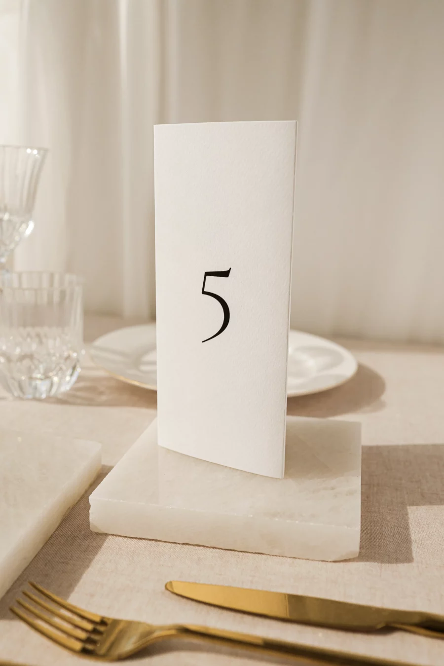 Menu + numer stołu ROSALIA