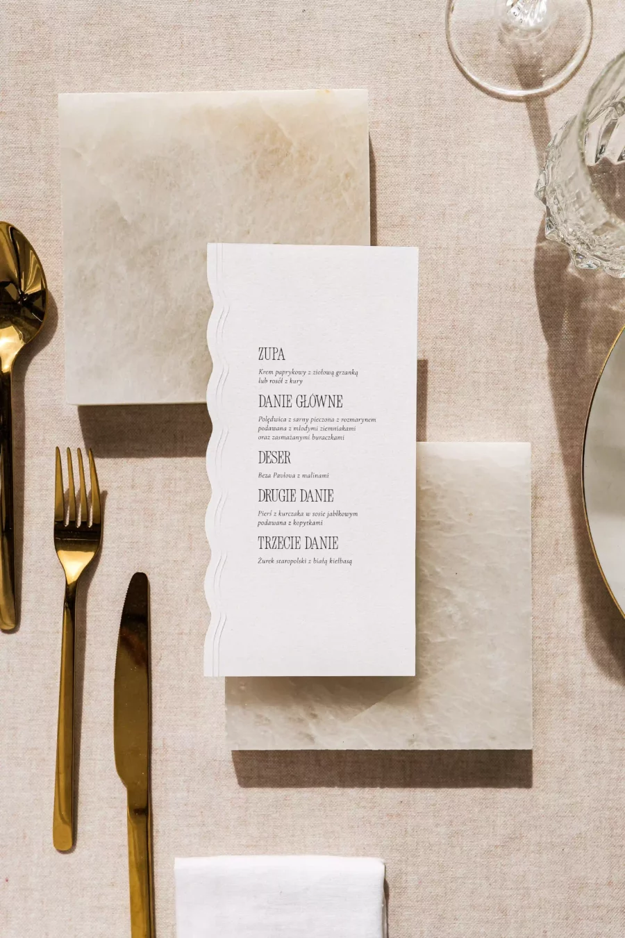 Menu leżące BIANCA no. 3