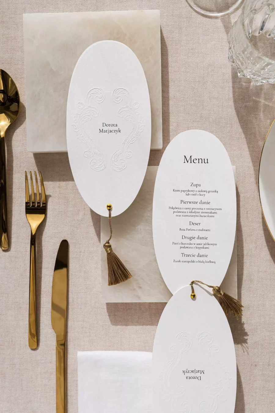 Menu - winietka VALENTINA no. 3