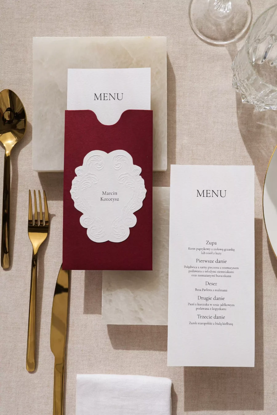 Menu - winietka VALENTINA no. 4