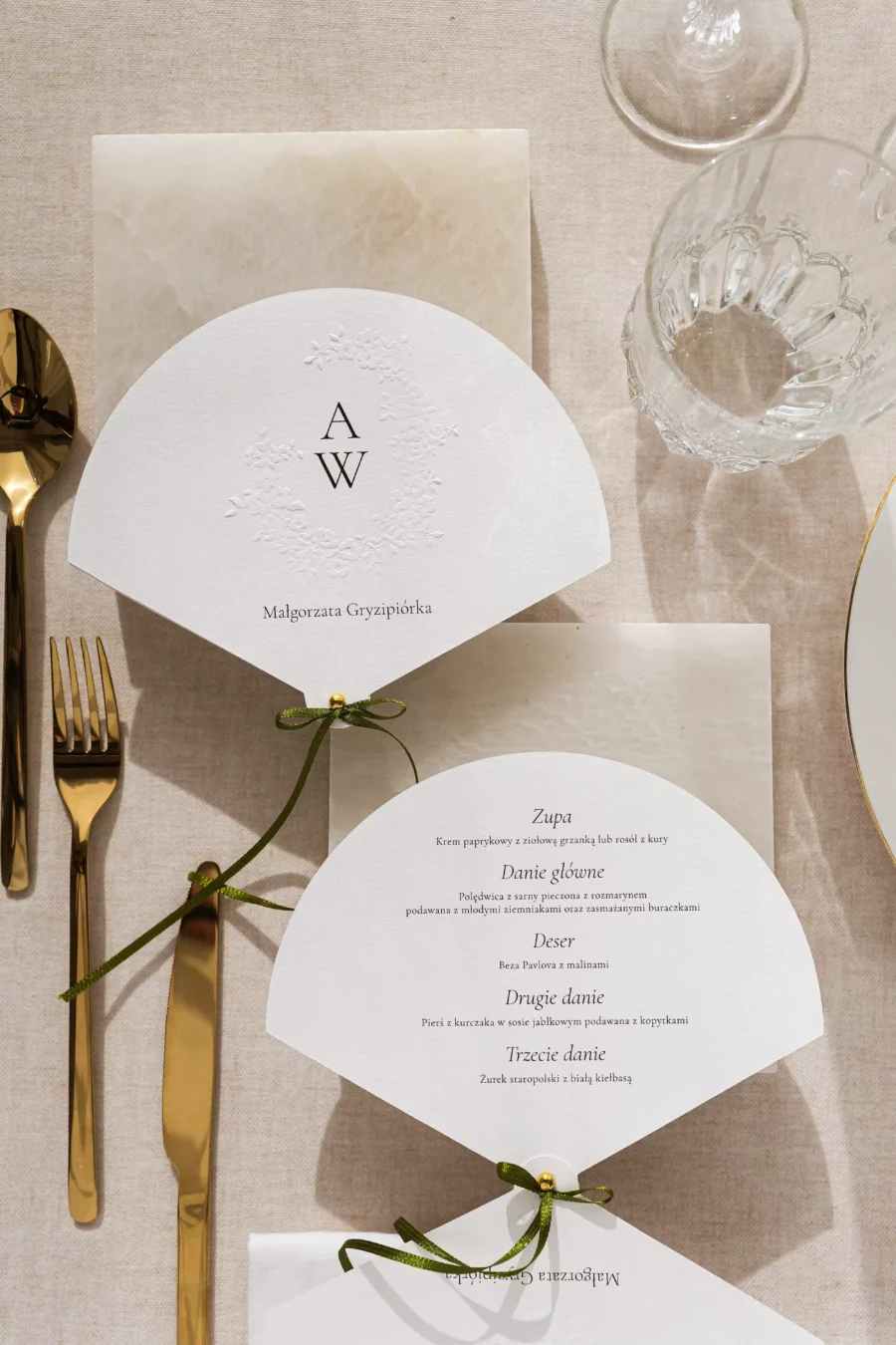 Wachlarz menu - winietka ROSALIA