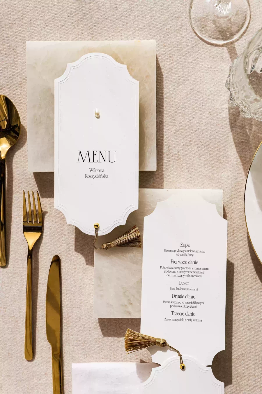 Menu - winietka OLIVIA no. 3