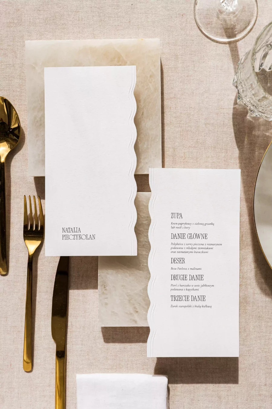 Menu - winietka BIANCA no. 5