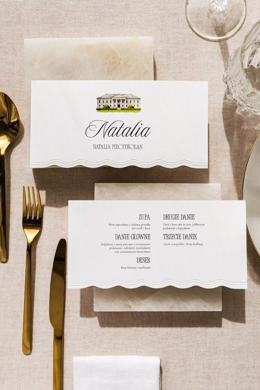 Menu - winietka BIANCA no. 3
