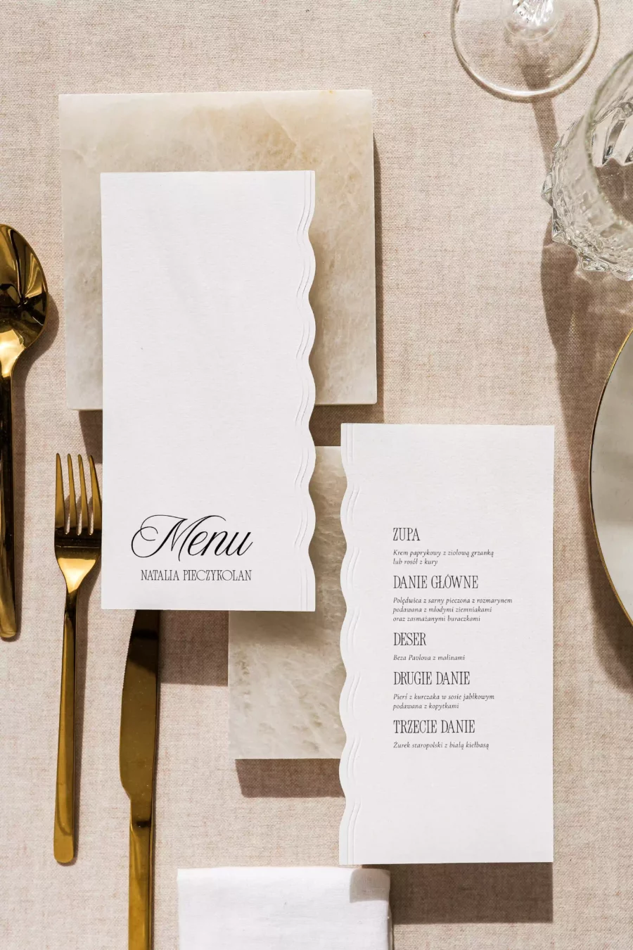 Menu - winietka BIANCA no. 4
