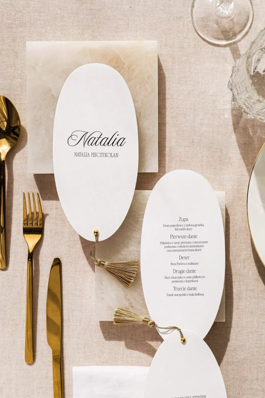 Menu - winietka BIANCA no. 7