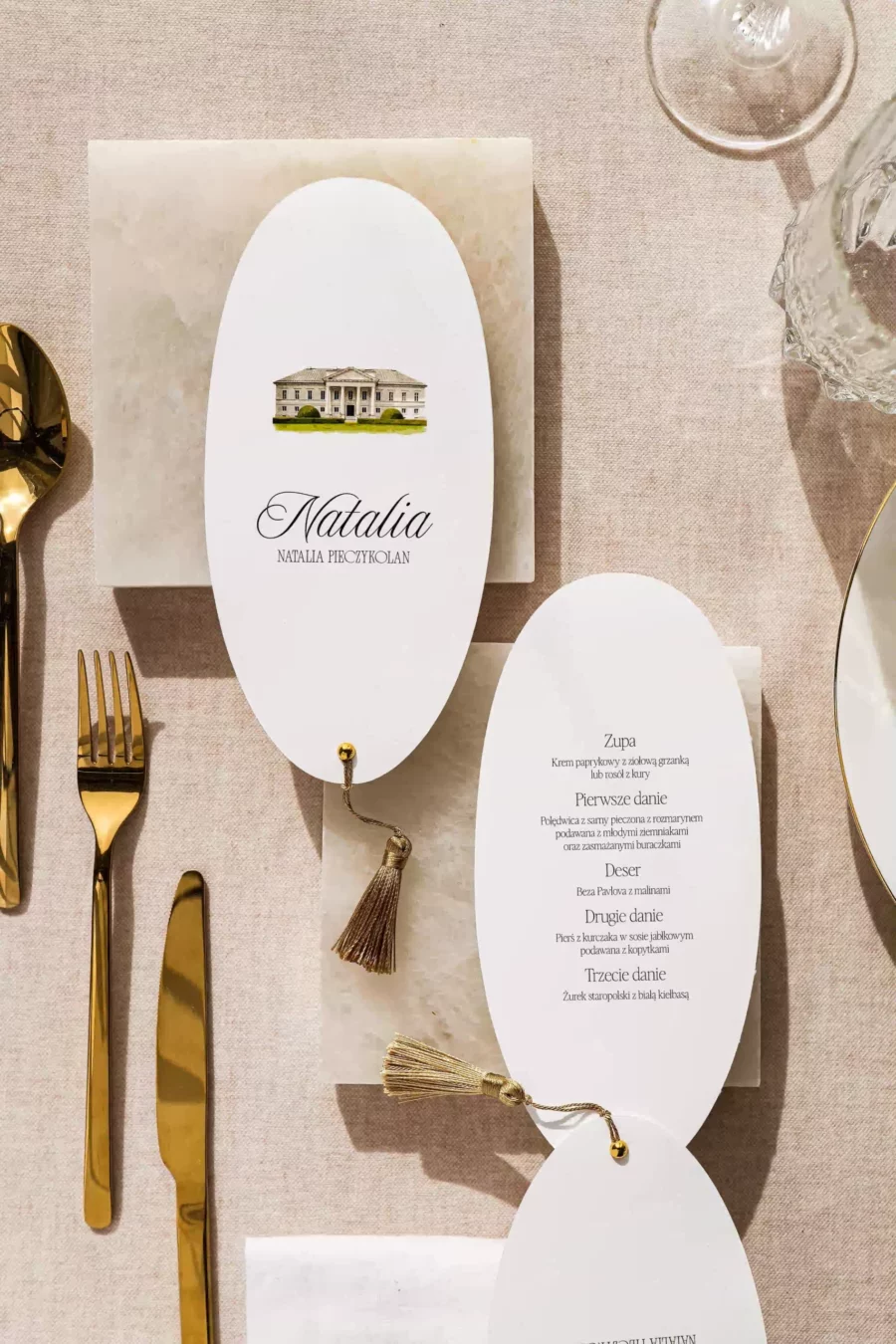 Menu - winietka BIANCA no. 8