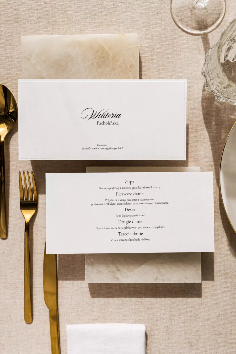 Menu - winietka MARIE no. 4