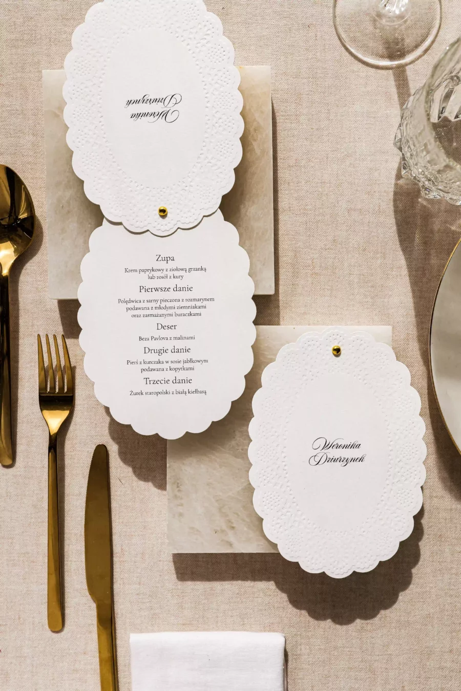 Menu - winietka MARIE no. 5