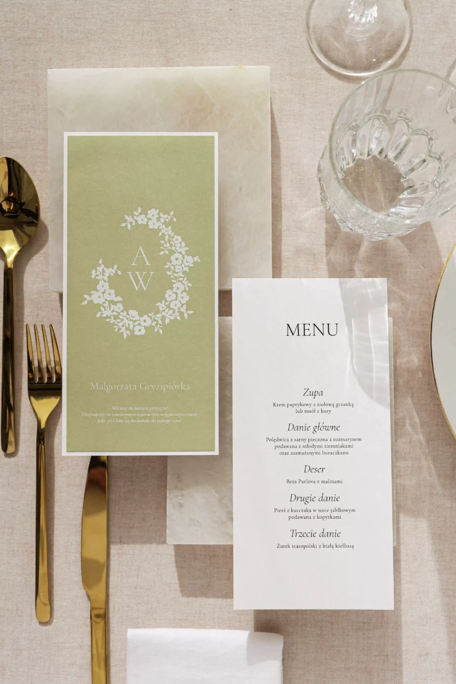Menu - winietka ROSALIA no. 3