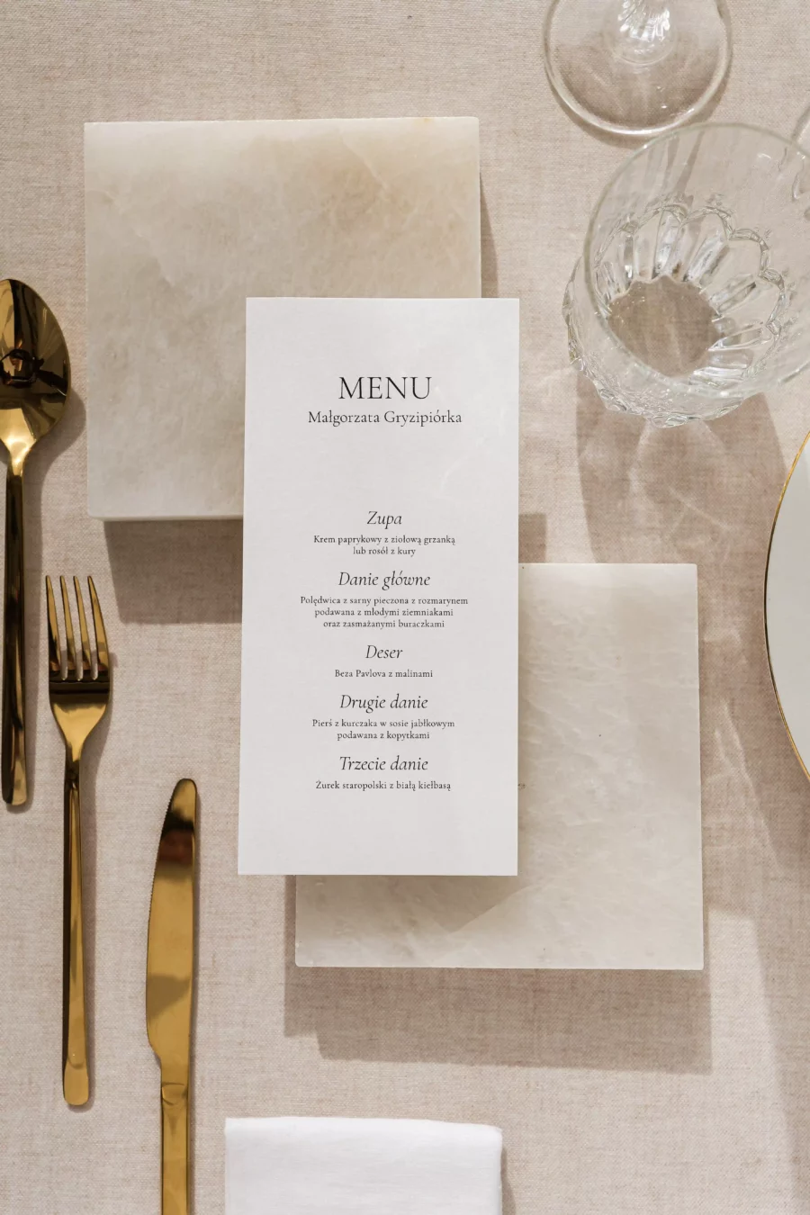 Menu - winietka ROSALIA no. 4