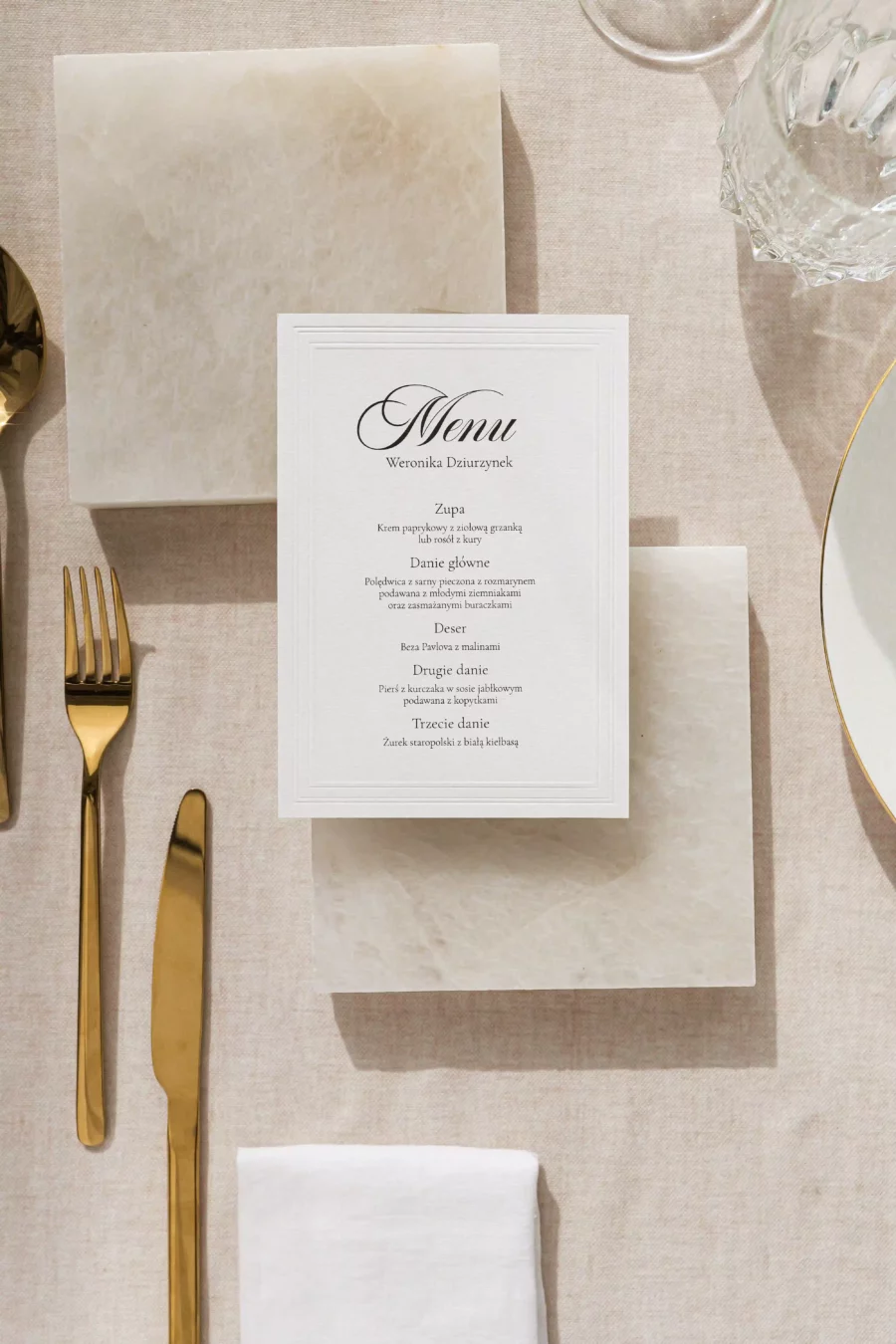 Menu - winietka SIMONA no. 7