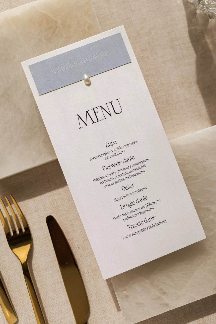Menu - winietka OLIVIA no. 5
