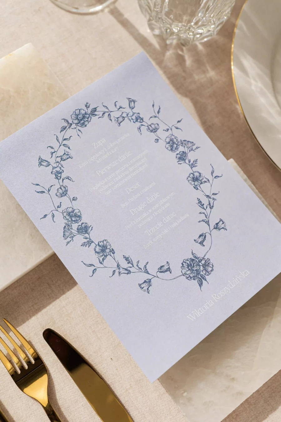 Menu - winietka OLIVIA no. 7