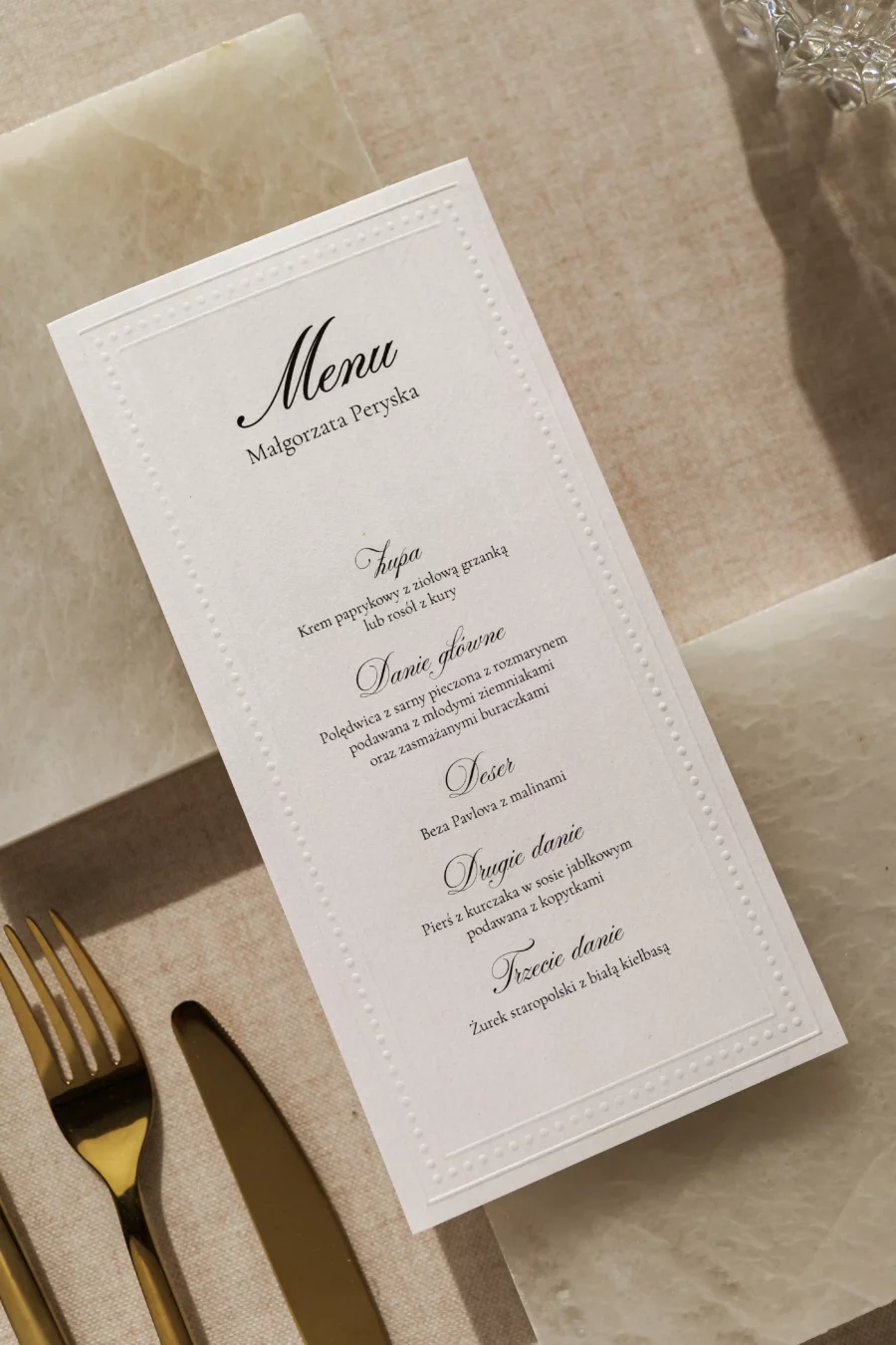 Menu - winietka SERENA no. 5
