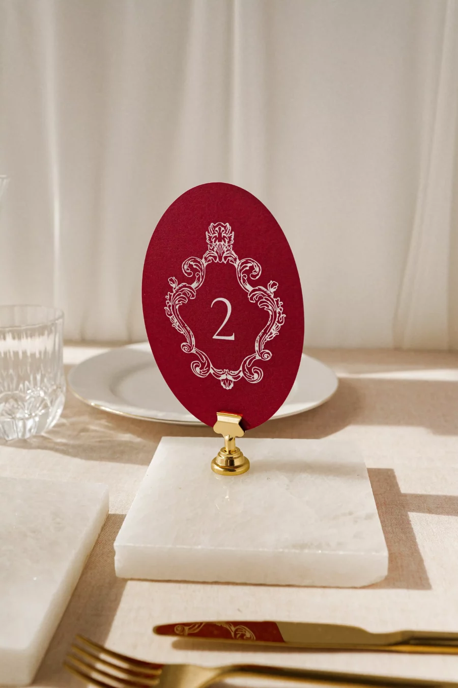 Numery stołów VALENTINA no. 2
