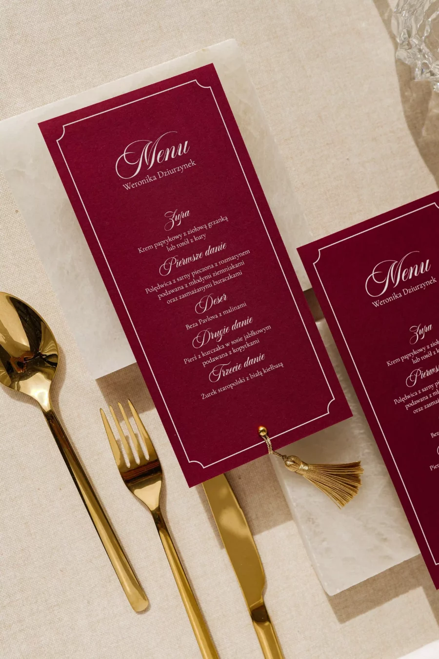 Menu - winietka SIMONA no. 9