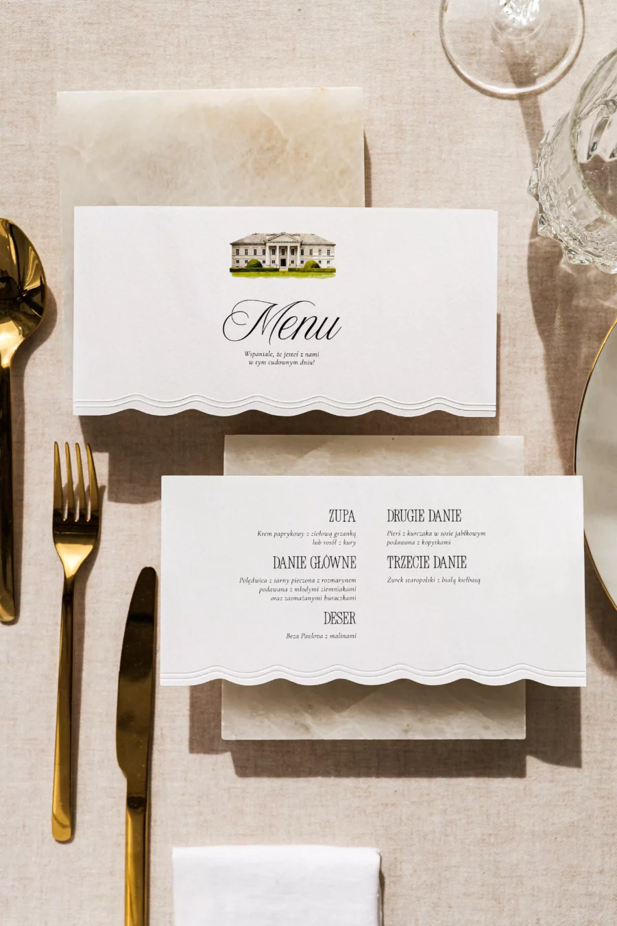 Menu leżące BIANCA no. 2